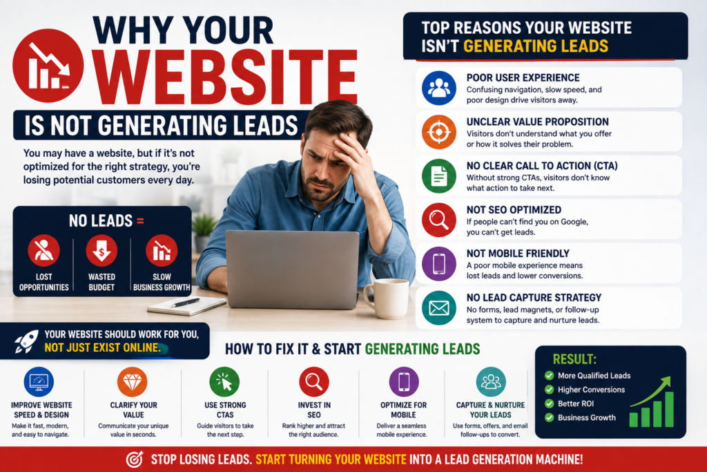 Why Your Website Is Not Generating Leads