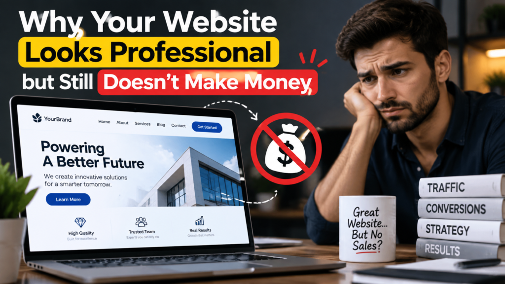 Why Your Website Looks Professional but Still Doesn't Make Money