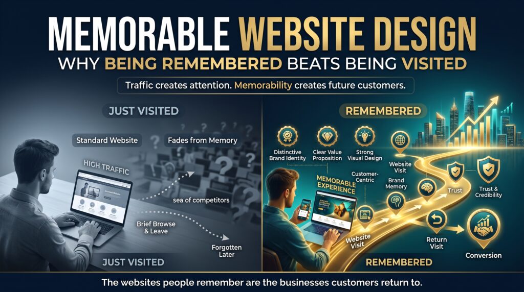Memorable Website Design: Why Being Remembered Beats Being Visited
